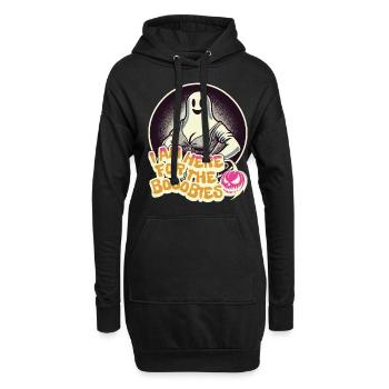 Für Die Boobies Halloween Kostüm Lustiger Spruch - Hoodie-Kleid - Schwarz - Vorne