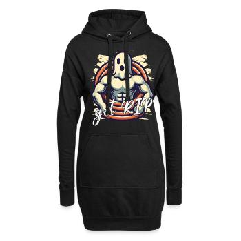 Halloween Kostüm Lustiger Geister Spruch - Hoodie-Kleid - Schwarz - Vorne