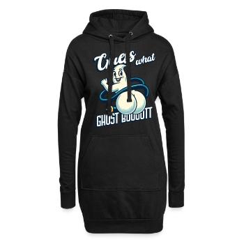 Devinez ce que les fantômes disent drôles de fantômes - Sweat-shirt à capuche long Femme - noir - Devant