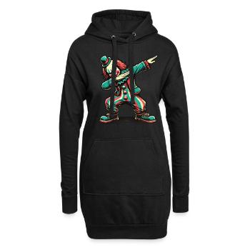 Clown tamponnant effrayant - Sweat-shirt à capuche long Femme - noir - Devant