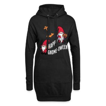 Happy Gnome-Oween Last Minute Kostüm - Hoodie-Kleid - Schwarz - Vorne