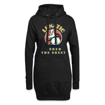 Lustiges Gespenster Design Humorvoll Sarkastisch - Hoodie-Kleid - Schwarz - Vorne