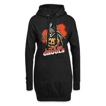 Lets Go Ghouls Drôle Halloween Fille - Sweat-shirt à capuche long Femme - noir - Devant
