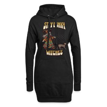 Costume d’Halloween Witches Lover Design - Sweat-shirt à capuche long Femme - noir - Devant