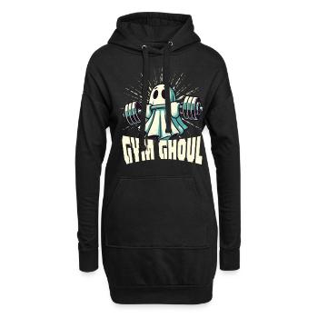 Gym Ghoul Creepy Fitness Ghost - Sweat-shirt à capuche long Femme - noir - Devant