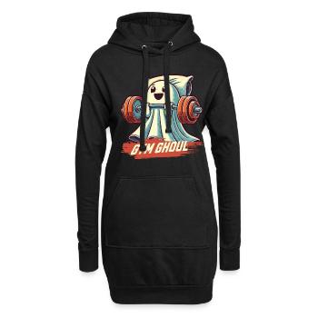 Gym Ghoul pour les amateurs de fitness - Sweat-shirt à capuche long Femme - noir - Devant