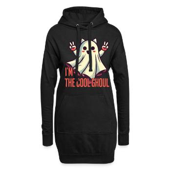 Ich Bin Der Coole Geist Halloween Spaß - Hoodie-Kleid - Schwarz - Vorne