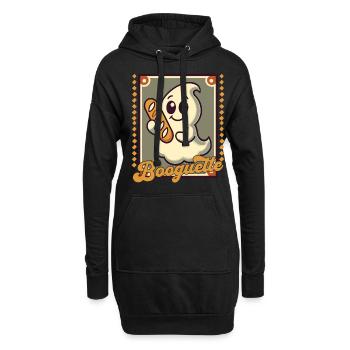 Booguette fantôme pour les amateurs de baguette - Sweat-shirt à capuche long Femme - noir - Devant