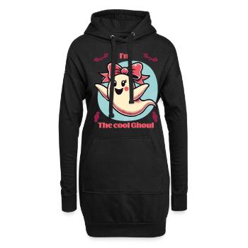 Ich Bin Der Coole Geist Halloween Spaß - Hoodie-Kleid - Schwarz - Vorne