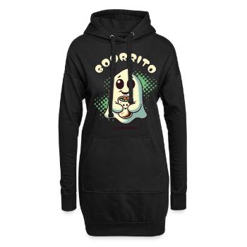 gruGespense avec burrito pour les amateurs de burrito - Sweat-shirt à capuche long Femme - noir - Devant