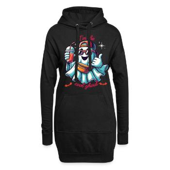 Ich Bin Der Coole Ghoul Geisterfreunde - Hoodie-Kleid - Schwarz - Vorne