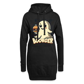 luGespenst Boorger Für Hamburger Fans - Hoodie-Kleid - Schwarz - Vorne