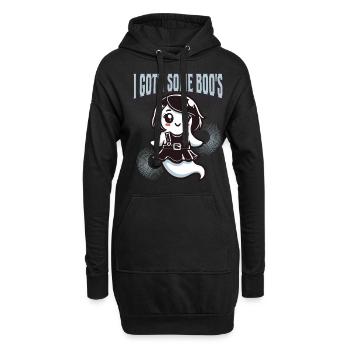 Halloween Gothic Girl I Got Boo’s - Sweat-shirt à capuche long Femme - noir - Devant