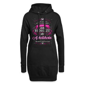 Votre Altesse l’Apothicaire entre dans la salle - Sweat-shirt à capuche long Femme - noir - Devant