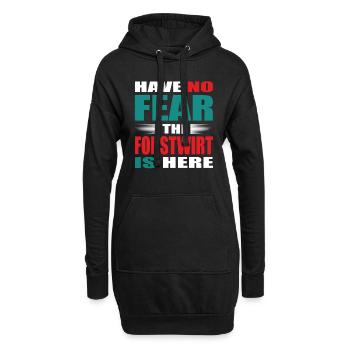 Have no Fear the Forstwirt is here Outfit - Hoodie Dress - black - Front