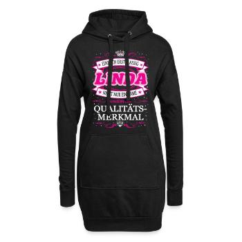 Qualitätsmerkmal Linda einfach Erstklassig - Hoodie-Kleid - Schwarz - Vorne