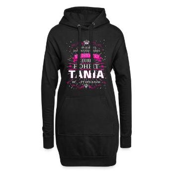 Votre Altesse Tania entre dans la pièce - Sweat-shirt à capuche long Femme - noir - Devant