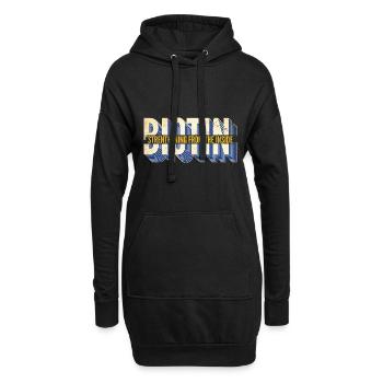 Renforcement de la biotine de l’intérieur - Sweat-shirt à capuche long Femme - noir - Devant