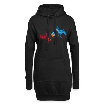 Dragon Dice Fantasy Game - Sweat-shirt à capuche long Femme - noir - Devant