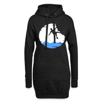 KLETTERN KLETTERER - Hoodie-Kleid - Schwarz - Vorne