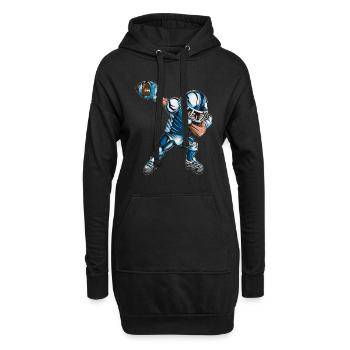 Football Dab Footballfan Kids Tenue adulte - Sweat-shirt à capuche long Femme - noir - Devant