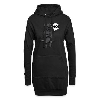 Hundebesitzer Hunde No Spruch Hund Haustier - Hoodie-Kleid - Schwarz - Vorne