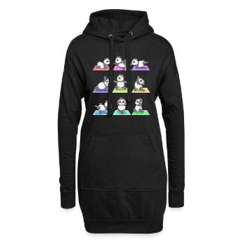 Yoga Sport Entraînement Exercice Yoga Fan Yoga Fitness - Sweat-shirt à capuche long Femme - noir - Devant
