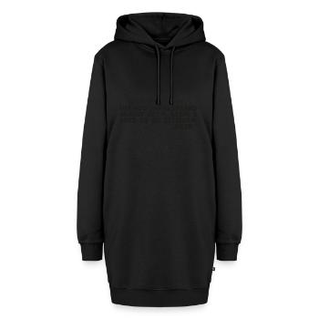 Shakespeares 'Nein'-Zitat – Lustiges Hamlet Quote - Hoodie-Kleid - Schwarz - Vorne - AI Model Female 172 light (172cm)