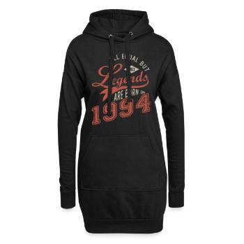 Jahrgang 1994, Jubiläum 1994 - Hoodie-Kleid - Schwarz - Vorne