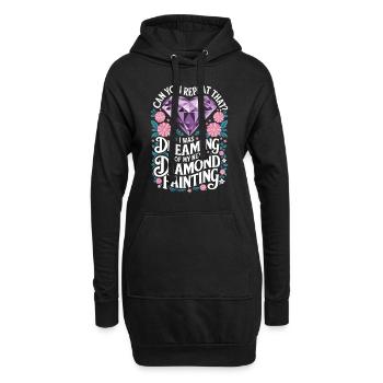 Peinture Diamants Peinture au diamant Art - Sweat-shirt à capuche long Femme - noir - Devant