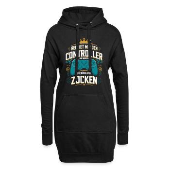 Gamer Gaming Gamer Gaming Noël - Sweat-shirt à capuche long Femme - noir - Devant