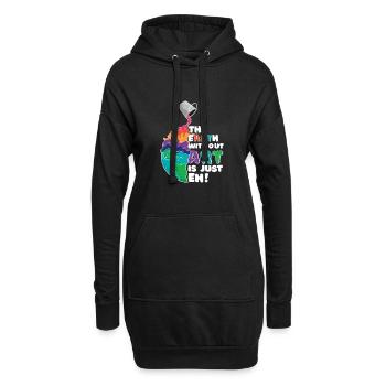 The Earth Without Art is Just EH! Kunst Erde - Hoodie-Kleid - Schwarz - Vorne