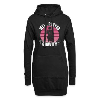 Gebrochener Arm Spruch - Ambruch Fraktur Gipsarm - Hoodie-Kleid - Schwarz - Vorne