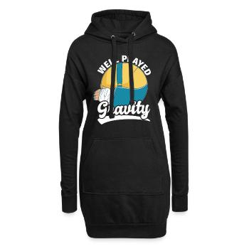 Gebrochener Arm Spruch - Fraktur Gipsarm - Hoodie-Kleid - Schwarz - Vorne