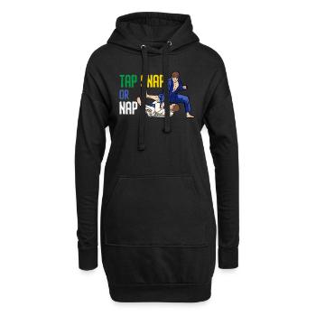 Martial Arts BJJ Brazilian Jiu Jitsu - Hoodie-Kleid - Schwarz - Vorne