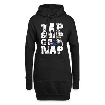 Martial Arts BJJ Brazilian Jiu Jitsu - Hoodie-Kleid - Schwarz - Vorne