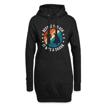 Before You Ask It Was A Shark - Knochenbruch - Hoodie-Kleid - Schwarz - Vorne