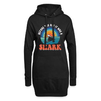 Before You Ask It Was A Shark - Knochenbruch - Hoodie-Kleid - Schwarz - Vorne
