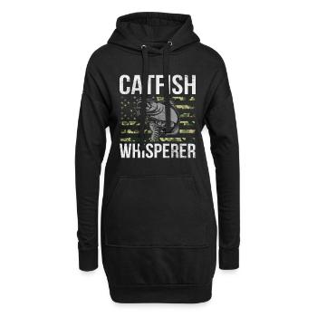 Catfish Whisperer - Wels Catfish Hunter - Hoodie-Kleid - Schwarz - Vorne