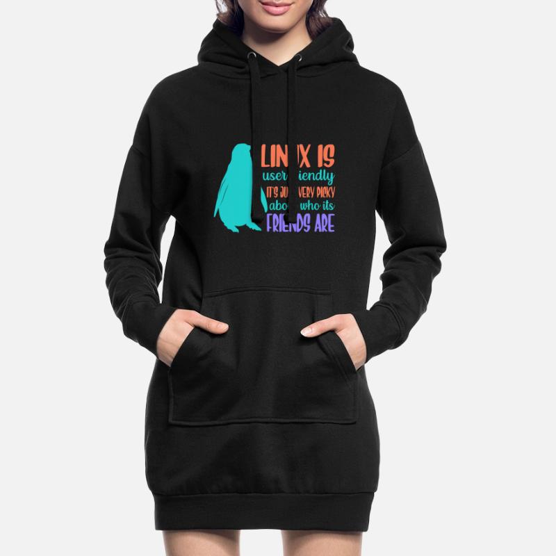 Linux ist benutzerfreundlich - Cloud Computing Hoodie-Kleid