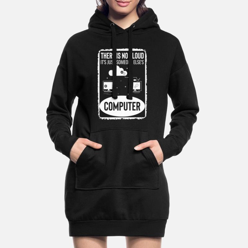 Cloud Computing Informatik Tech Hoodie-Kleid