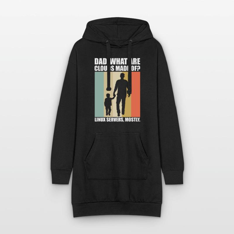 Cloud Computing Informatik Tech Hoodie-Kleid