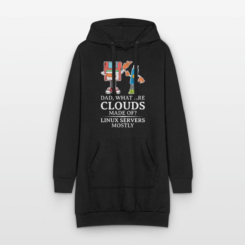 Cloud Computing Informatik Tech Hoodie-Kleid