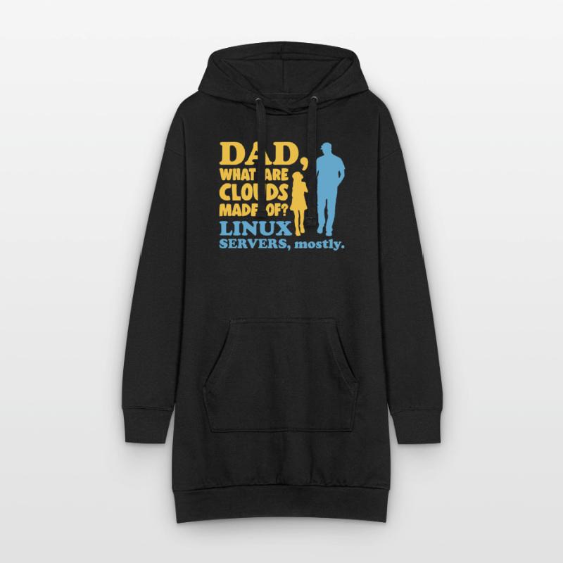 Cloud Computing Informatik Tech Hoodie-Kleid