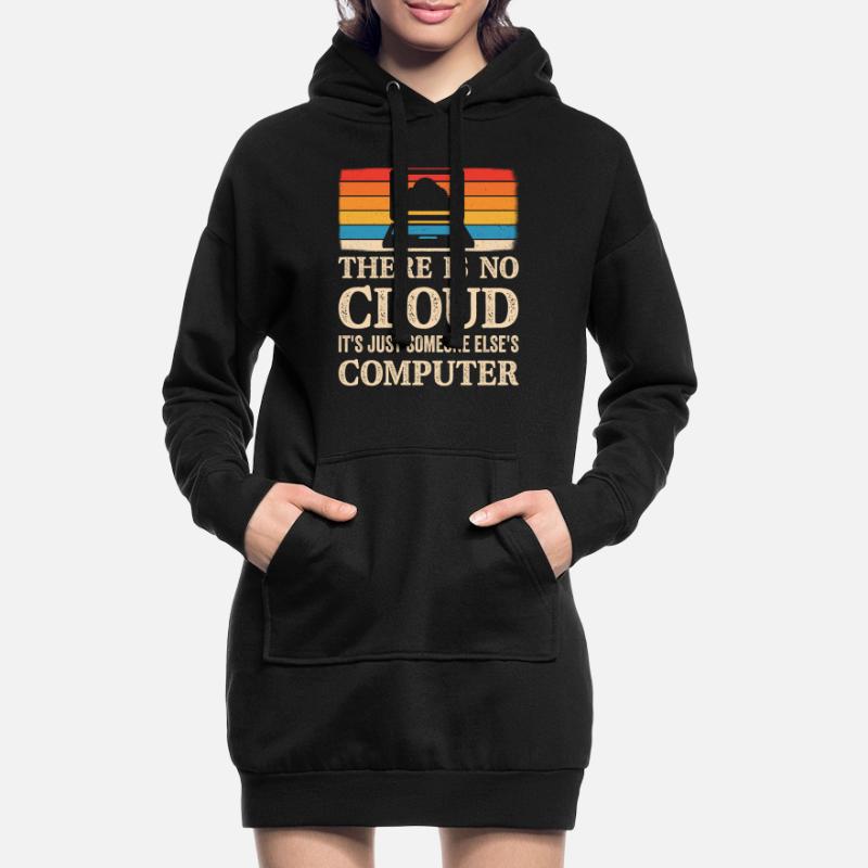 Informatik Spruch Cloud Computing Programierer Hoodie-Kleid