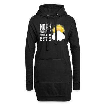 Cloud Computing Informatik Computer Programmierer - Hoodie-Kleid - Schwarz - Vorne