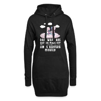Cloud Computing Informatik Programmierung Dev - Hoodie-Kleid - Schwarz - Vorne