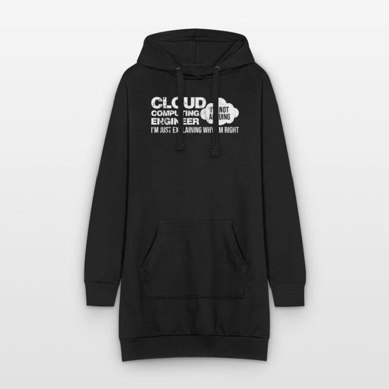 Cloud Computing Informatik Programmierung Dev Hoodie-Kleid