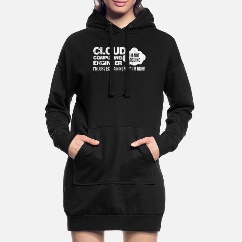 Cloud Computing Informatik Programmierung Dev Hoodie-Kleid