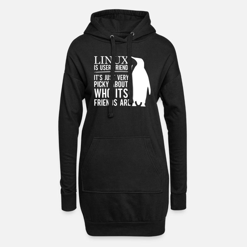 Linux Is User Friendly - Cloud Computing Engineer - Hoodie-Kleid - Schwarz